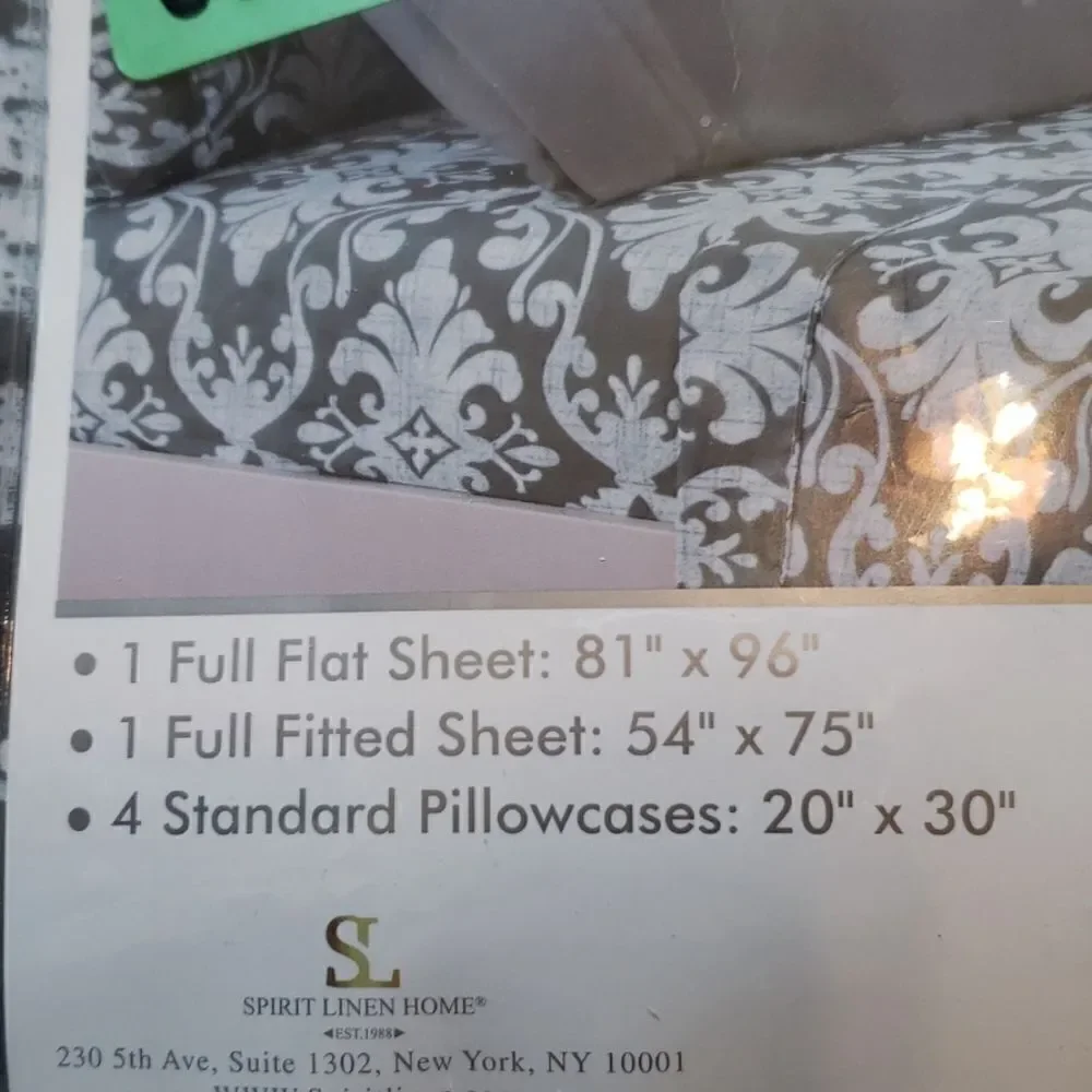 🆕️Bellagio full sheet set (2 extra pillowcases)